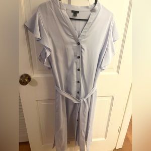 Ann Taylor button front dress with belt